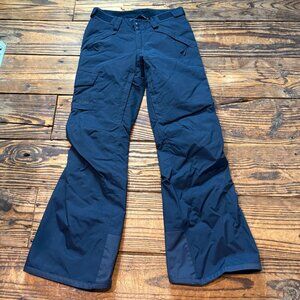 North Face Snow Pants Womens Size Small Navy Blue DryVent Ski Insulated Winter